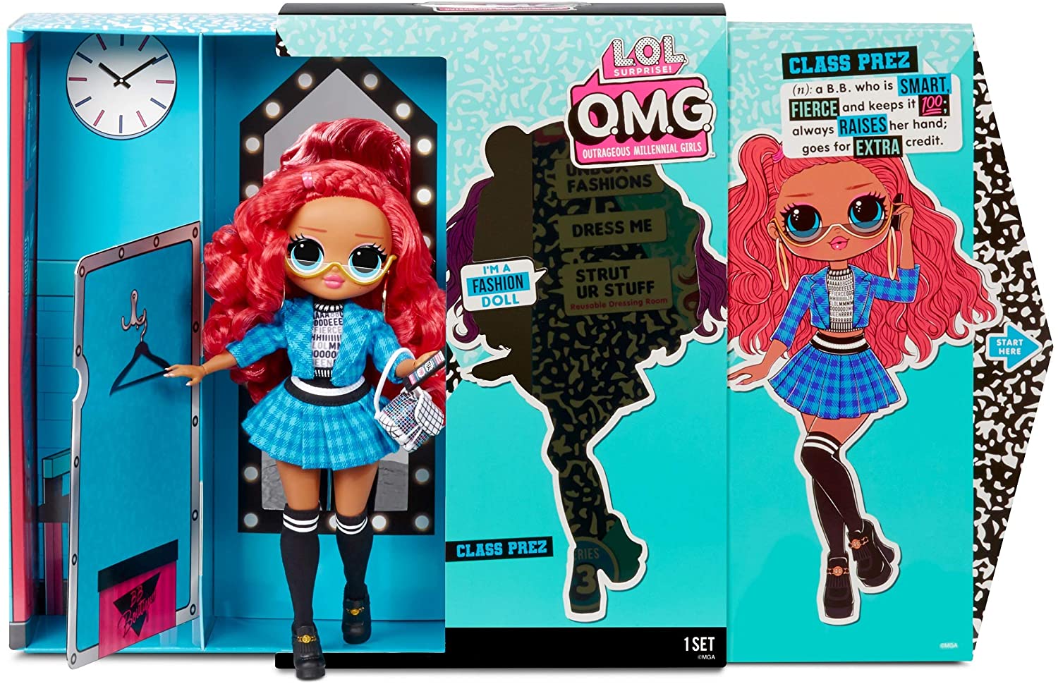 Кукла L.O.L. Surprise! O.M.G. Series 3 Class Prez 20 сюрпризов  